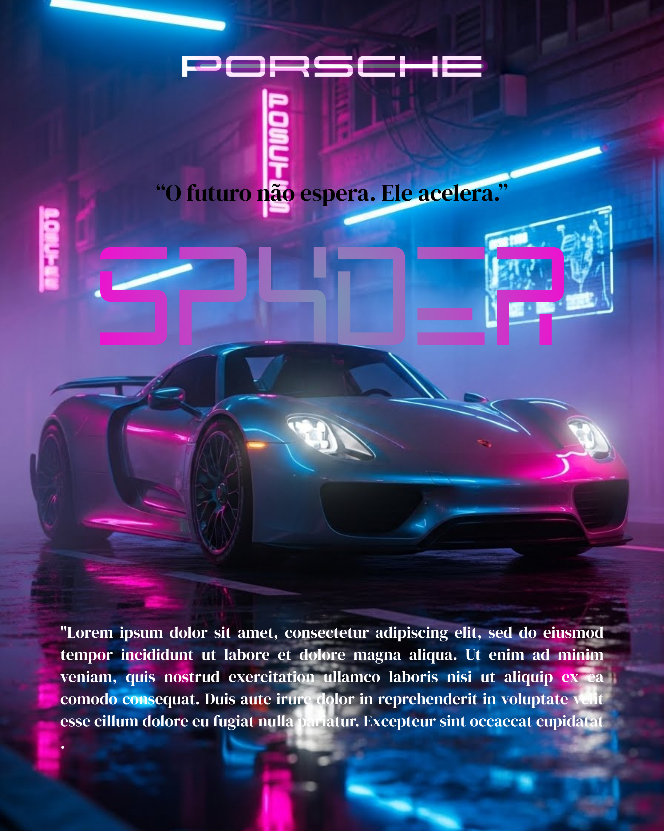 Porsche Spyder - Capa Profissional